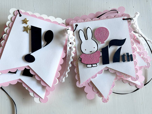 Inspired Nijntje Birthday Banner