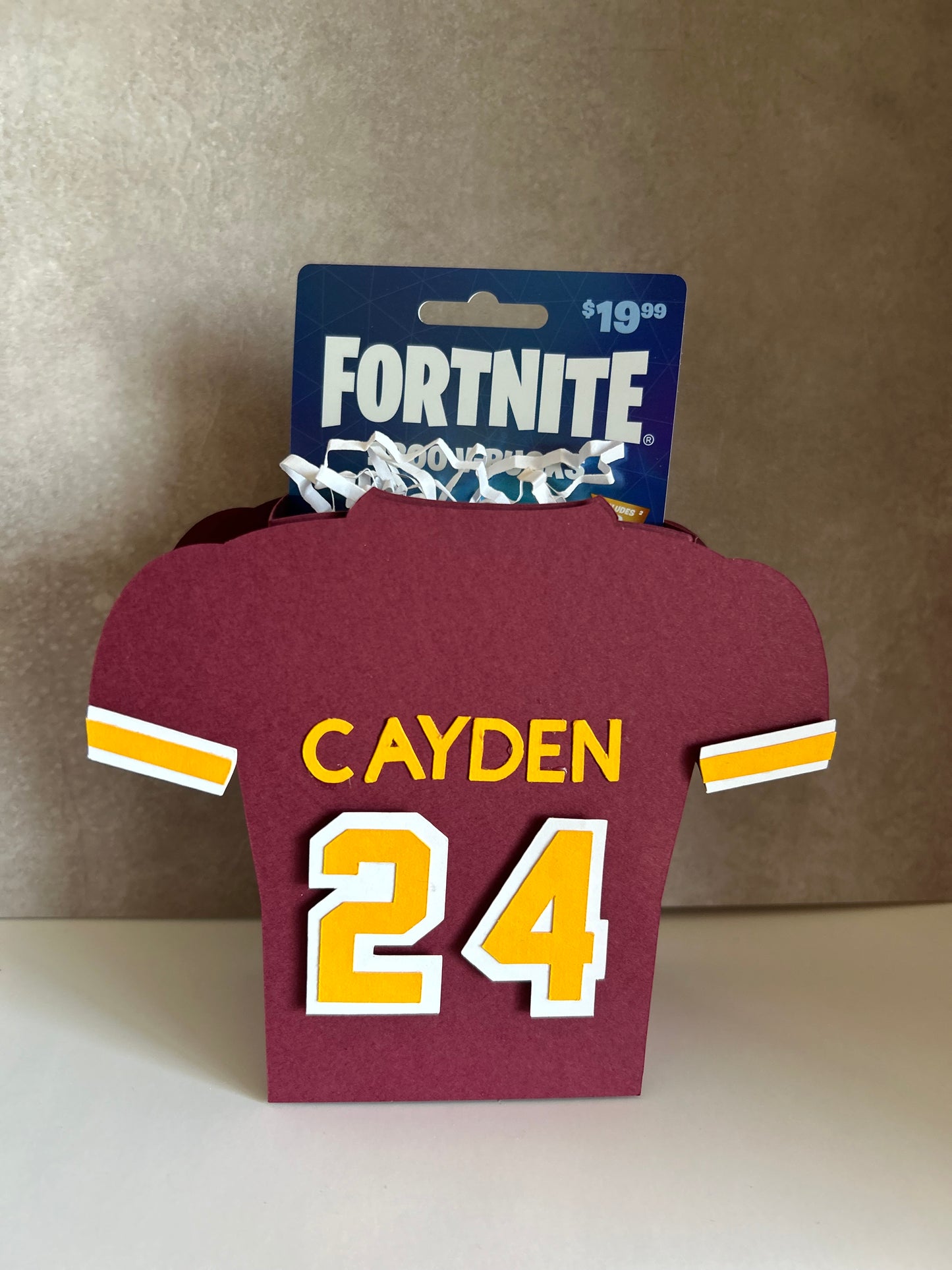 Jersey favor box