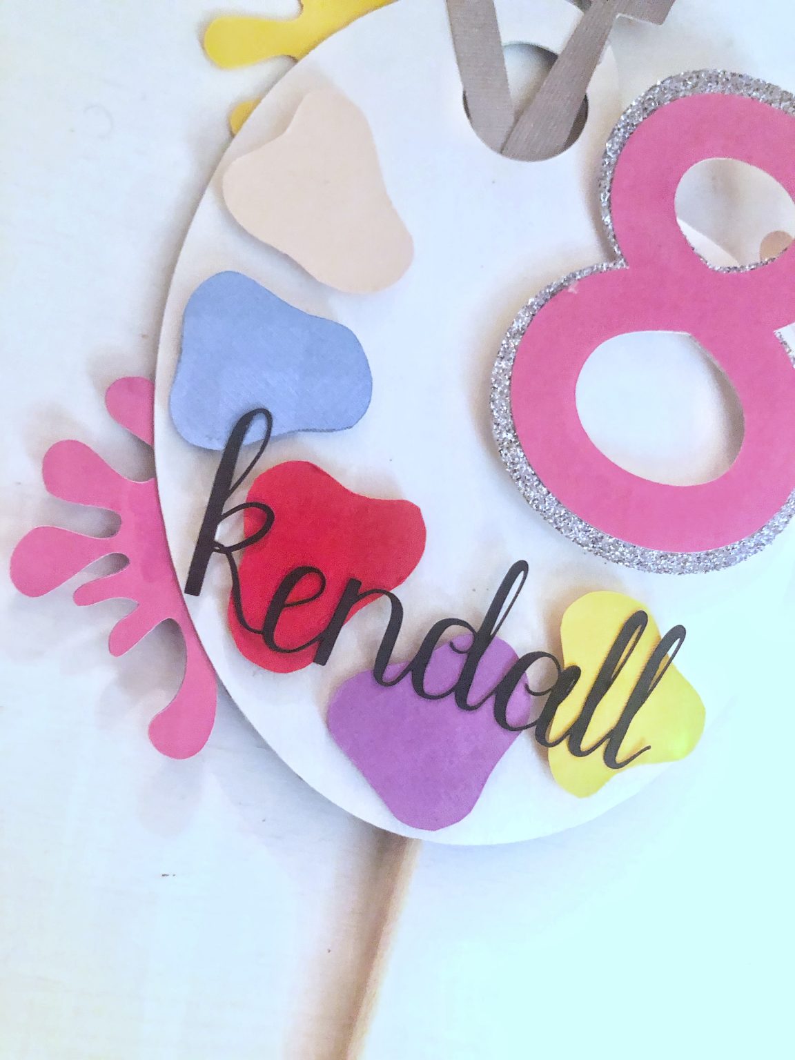 Paint Cake Topper | Art Party