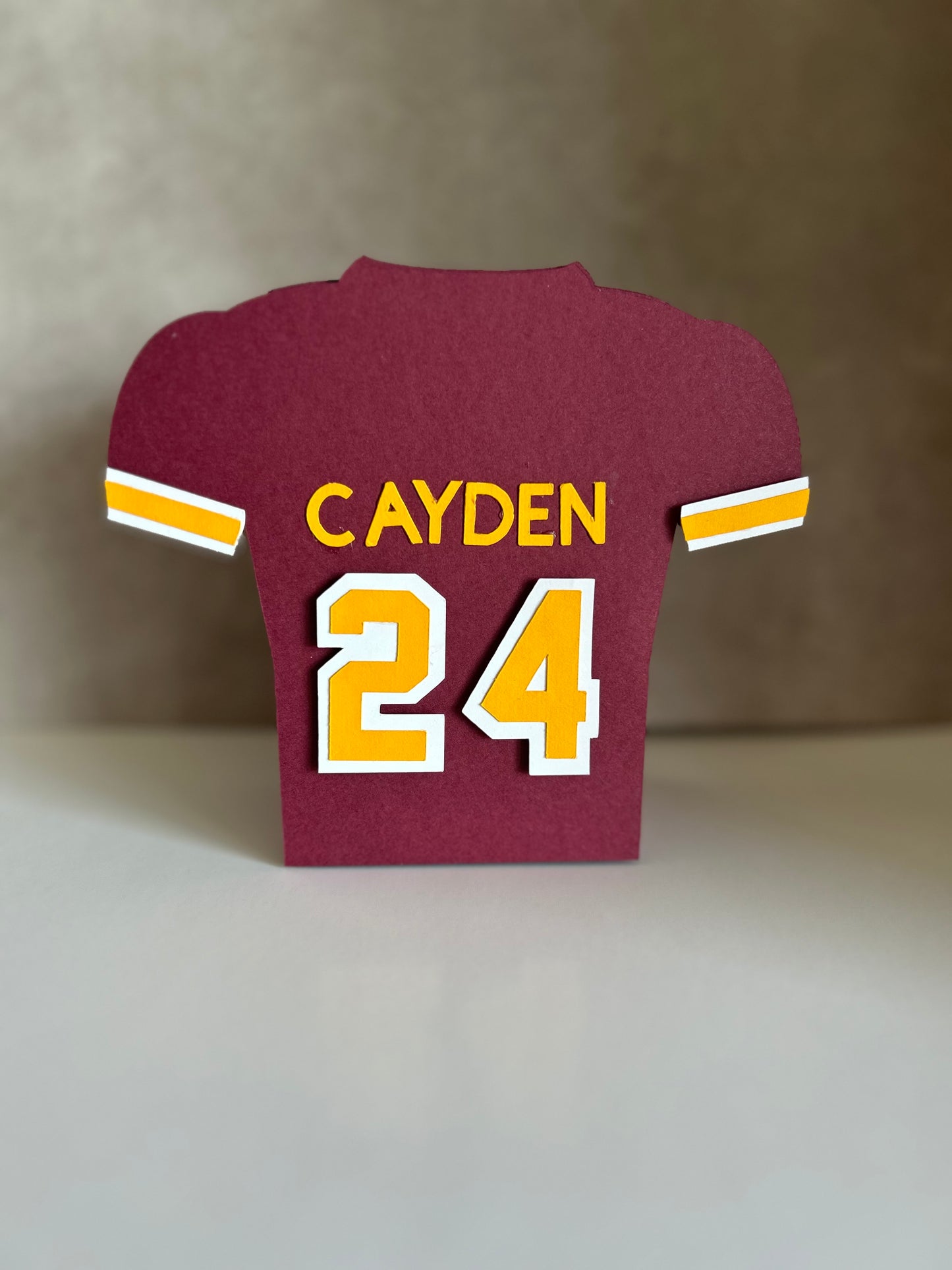 Jersey favor box