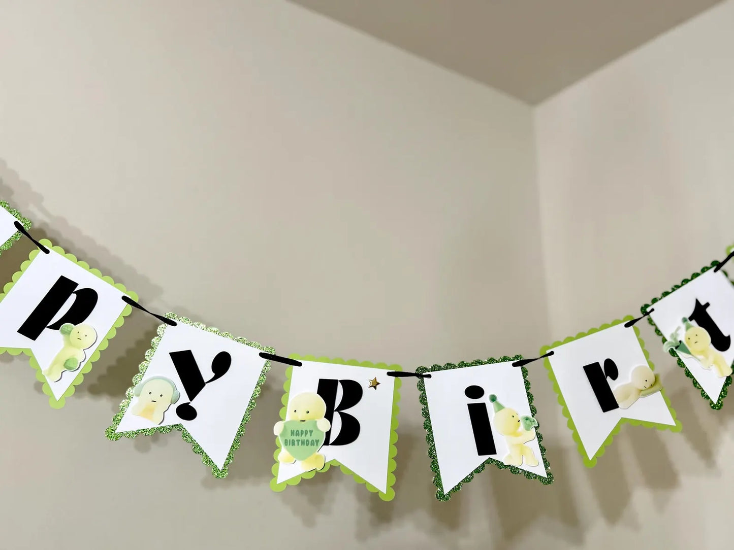 Inspired Smiski Birthday Banner