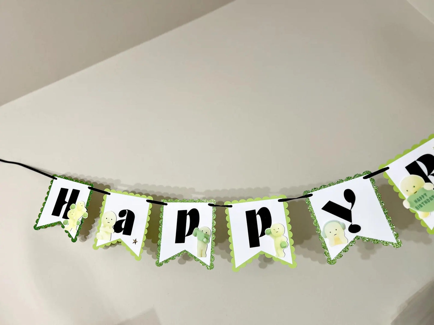 Inspired Smiski Birthday Banner